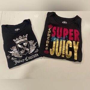Two Juicy t-shirts size large